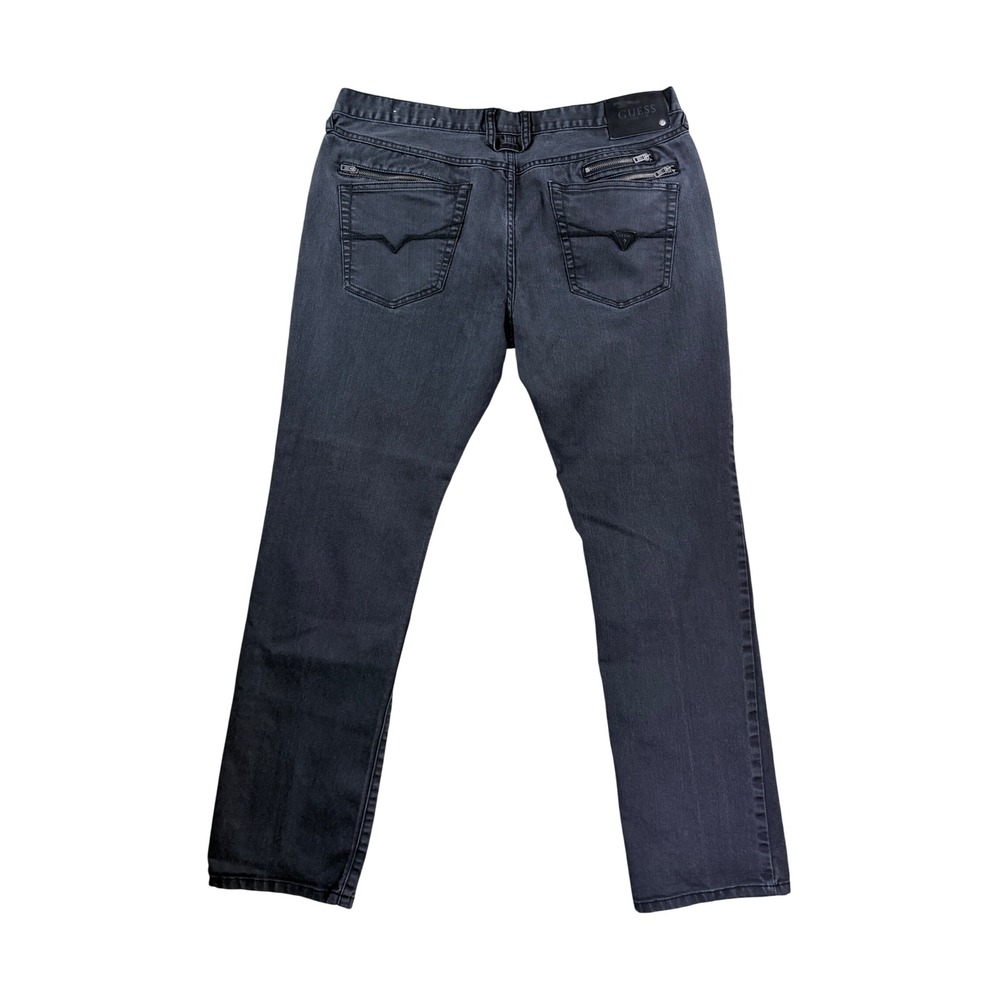 Guess Jeans Mens 38x32 Charcoal Black Ultra Slim McCrae Fit Denim X43114D0X90 - Picture 5 of 10